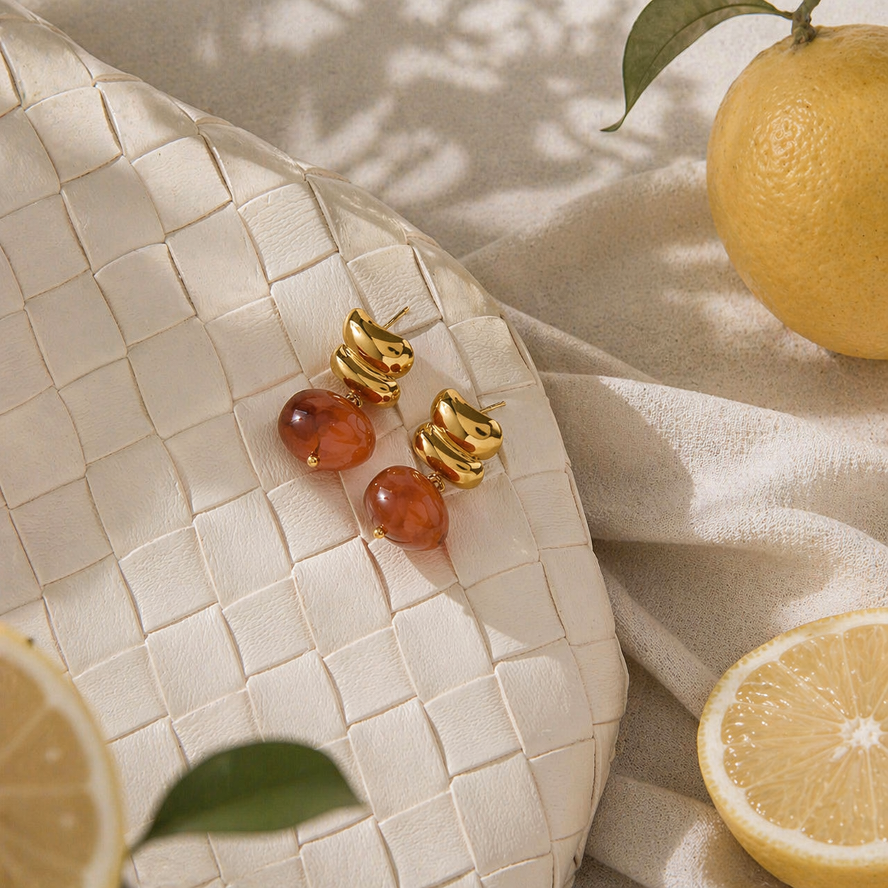 Aperol Earrings